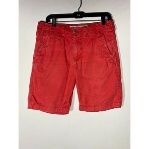 American Eagle Outfitters Prep Shorts Size 32 Red Cotton Casual Classic Fit